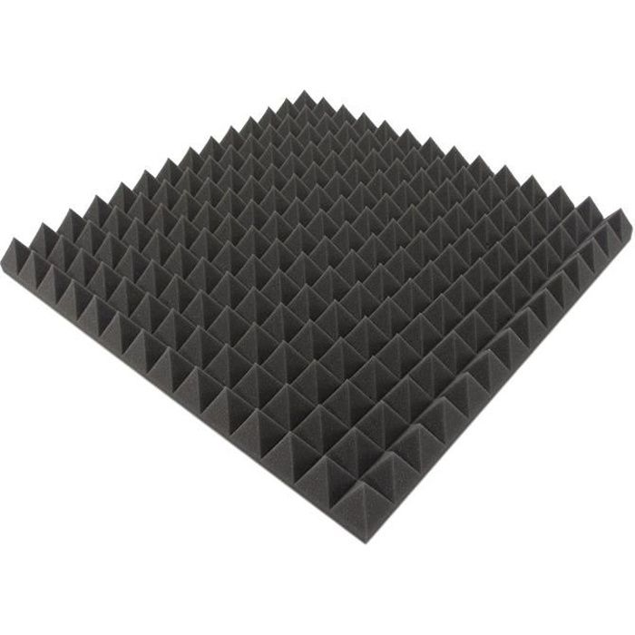 bleu et noir 25 x 25 x 5 cm Super Dash 24/ Lot de 25/ x 25/ x 5/ cm Pyramid acoustique Home Studio insonoris/é Traitement Accessoires en mousse dalles de panneau mural Sd1034