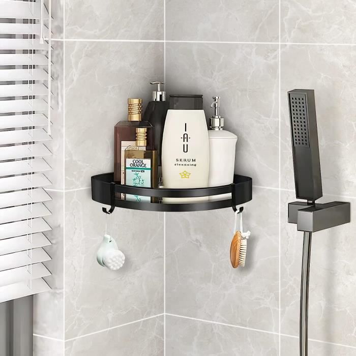 Crochets Adhésifs Pour Étagère Douche - Lot De 10, 6x14 Cm, Support D'Angle Puissant, Sans Perçage - 8