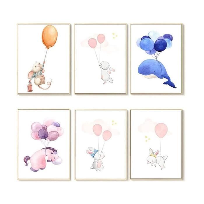 Étagère murale nuage pour chambre de bébé - Lot de 3 étagères murales