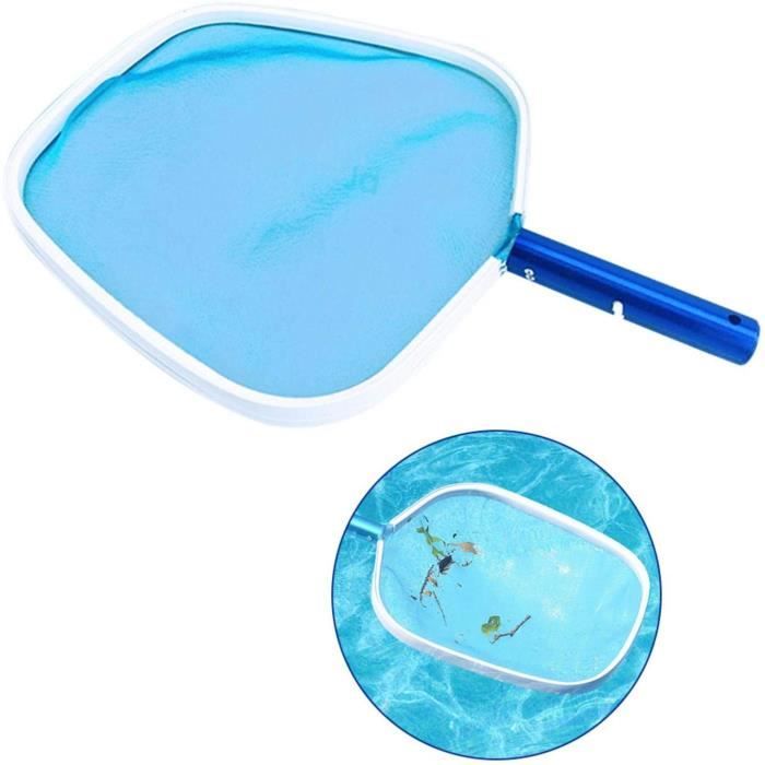 Épuisette De Piscine Surface & Fond - Grand Format, Filet Robuste Pour Feuilles, Débris & Insectes, Compatible Avec Manche Standard