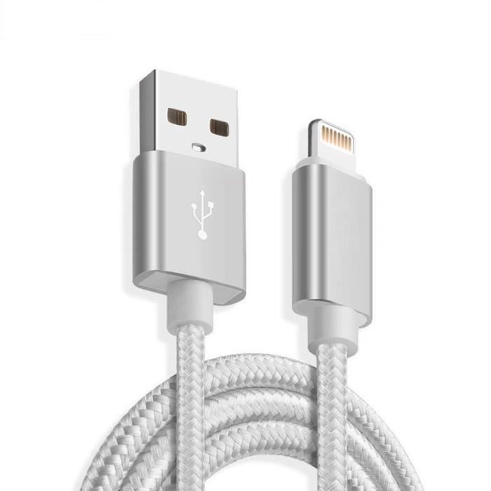 Chargeur USB-C 18W + Cable de charge Type C vers Lightning 1 Mètre  compatible pour iPhone SE 2020 Couleur Blanc - Yuan Yuan