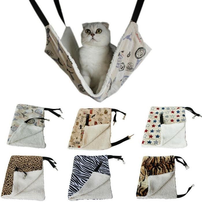 Jac1 Hamac Pour Chat Grand Lit Leopard Animal Suspendu Cage Pour Chat Couette Furet Hamac Pour Animaux De Compagnie Poudard Cdiscount