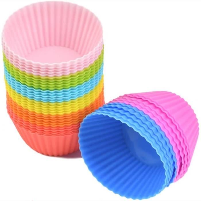 200 Pcs Caissettes à Cupcakes en Silicone, Moule En Silicone Pour Muffins  Cupcakes Gâteau - Cdiscount Maison