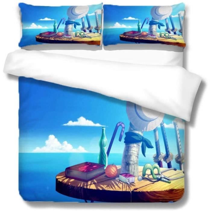 Housse De Coussin Décorative – Ciel Bleu Et Nuages Blancs – 50x30 Cm – Neuf