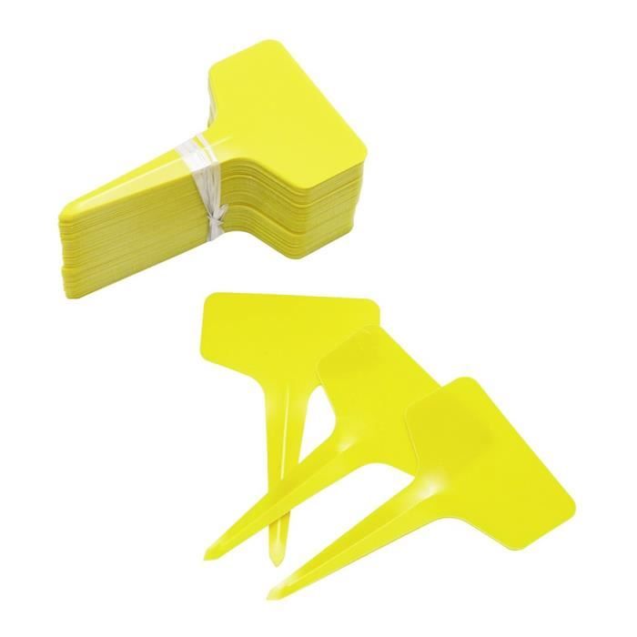 Étiquettes De Type T Pour Plantes En Plastique 100Pc Marqueurs Jardin Plateau Pépinière B3864