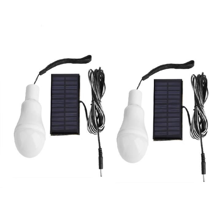 Ampoule LED solaire 15W 300lm, lampe solaire Portable, puissante