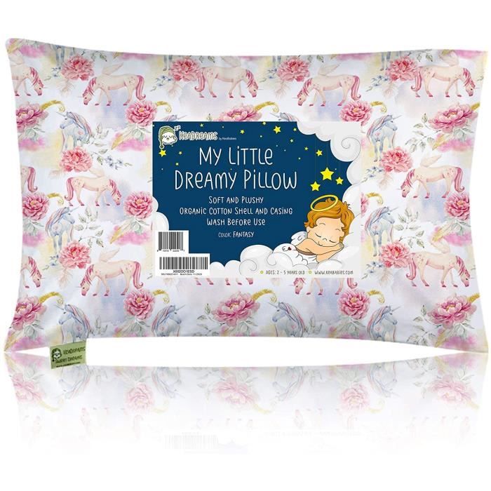 Oreiller Pour Tout Petit Avec Taie D Oreiller Oreillers Bebe En Coton Biologique Doux 13x18 Pour Dormir Lavable En Machine 235 Cdiscount Maison
