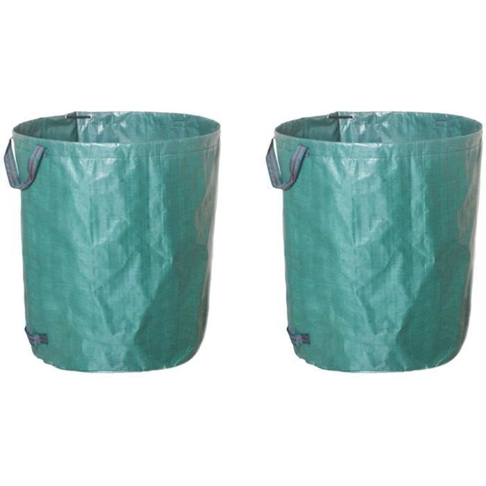 3 sacs Tissu industriel et poignées Qualité premium Sacs à déchets de jardin 272 litres Sacs à déchets de jardin très résistants 