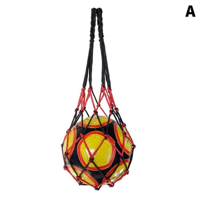 Sac Filet Pour Ballon De Football Fentar - Avec Mousqueton Et Poche Zippée - Taille 25.4x30.5cm - Oxford Noir
