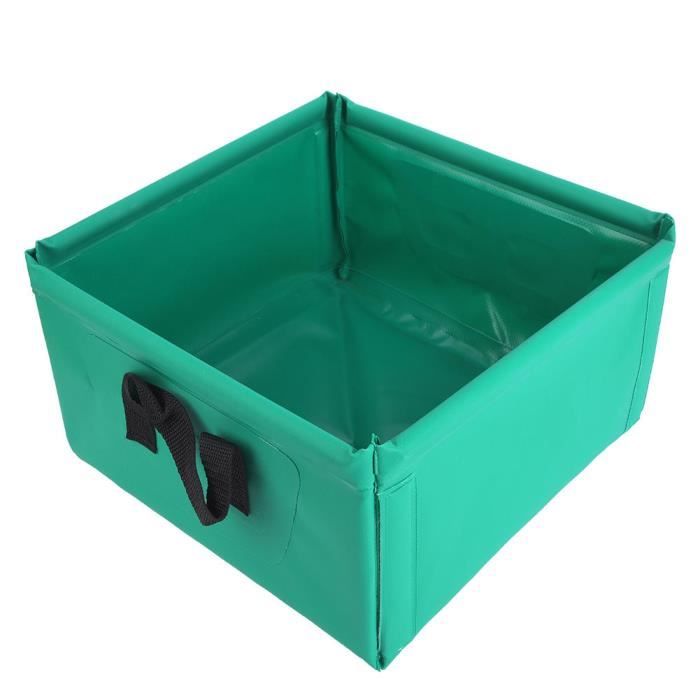Bassin Pliant BJ-Shop 8.5L - Léger, Étanche - Parfait Pour Camping, Pêche, Voyage - Avec Sac De Transport