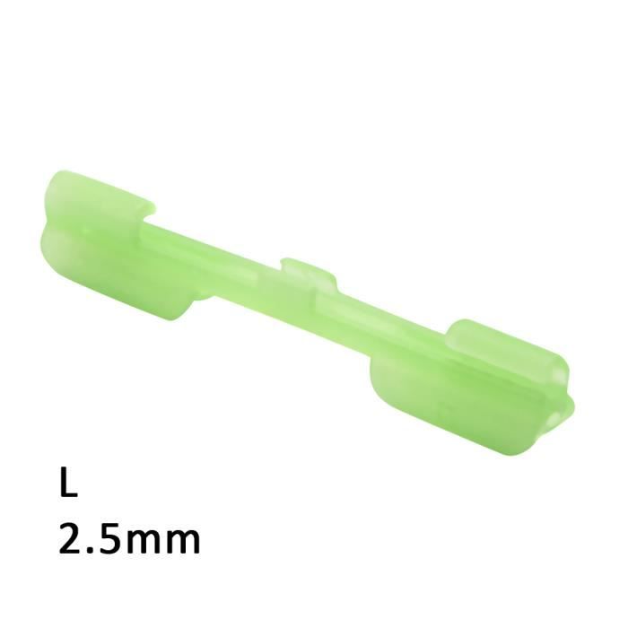 QualyQualy Bâtons Lumineux Pêche De Nuit – Vert Fluo 8h, 10 Sachets (20 Pièces), Tailles M/L/XL, Visibilité 177m