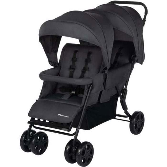 BEBECONFORT Poussette double Teamy, pour enfants d'âges rapprochés, 4 roues,