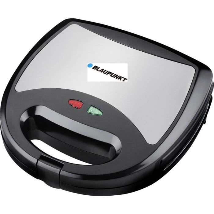 Machine à croque-monsieur - Blaupunkt - SMS611 - Revêtement anti-adhésif - Fonction grill - Noir