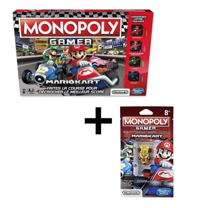 Monopoly Mario Kart Gamer MARIOKART personnages Super Mario Hasbro NEUF