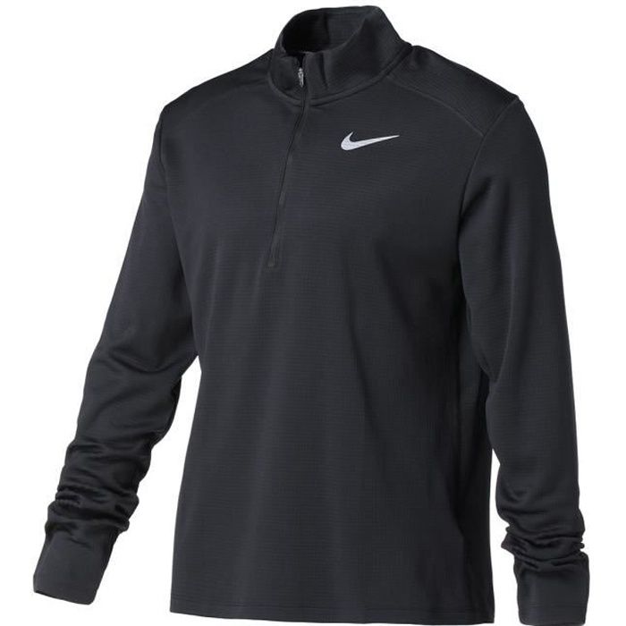 NIKE T-Shirt de running manches longues M NK PACER TOP HZ HOMME Noir