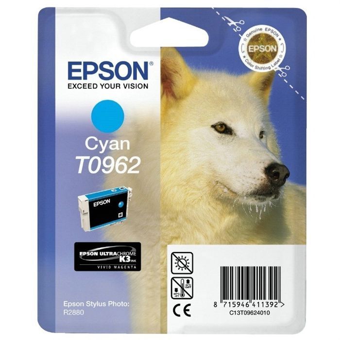 EPSON T0962 CARTOUCHE D'ENCRE D'ORIGINE CYAN