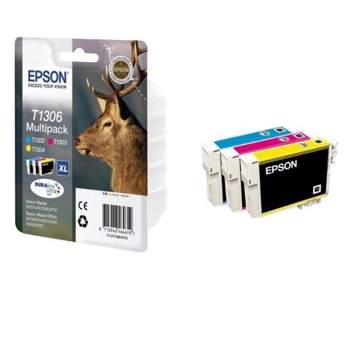 Epson T1306 Cerf C M Y Xl Pack Couleurs