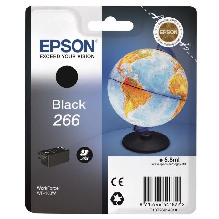 EPSON Cartouche dencre 266 Noir - Globe (C13T26614010)