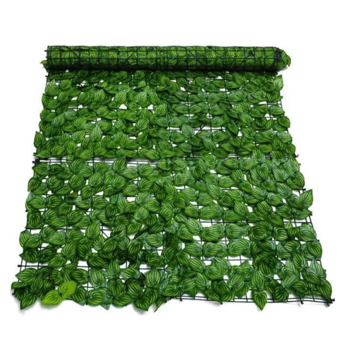 Panneau Mural Végétal Artificiel 50cm X 100 Cm Alina Feuillage Fleur Verdure Carreau Interieur Exterieur Resistant Aux 94762820