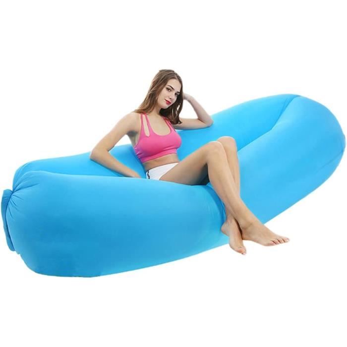 Canapé Paresseux Gonflable En Forme De S - PVC Renforcé, 140x85x80 Cm, Design Moderne