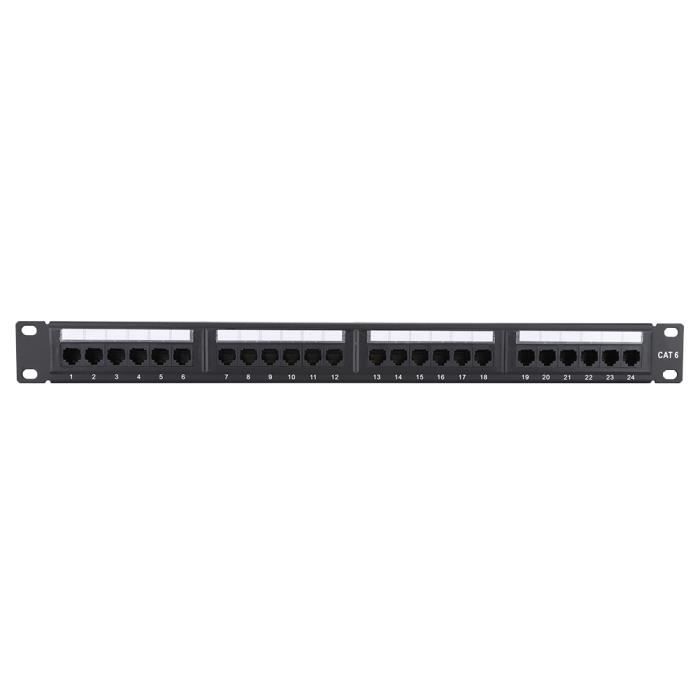 CAT6 Patch Panel 24 Port Cable Rack High Speed pour le câblage courant ...