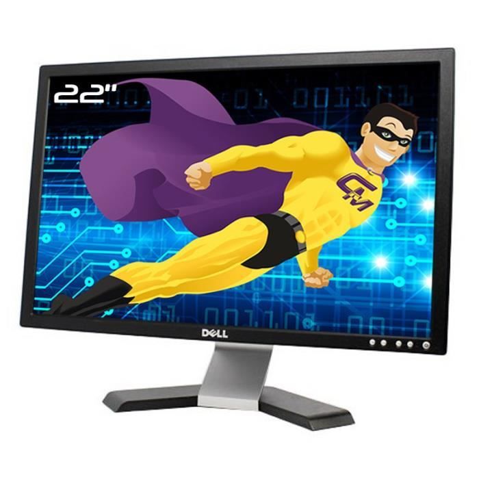 Ecran PC 22 DELL E228WFPc 0DT867 DT867 TFT VGA DVI VESA 1680×1050 16:10 Wide