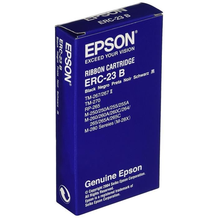 Ruban d'impression - EPSON - ERC23B - Noir - Compatible avec Epson M 260 - Ruban - 1 inclus