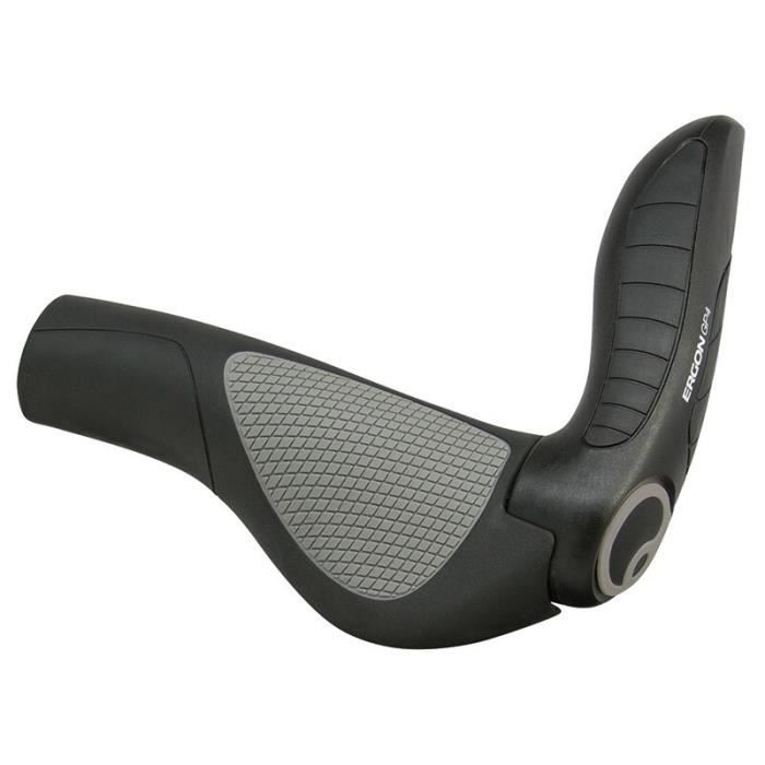 Poignées Ergon comfort GP4-S - noir - TU - Homme - Adulte - Chemins et sentiers - VTT