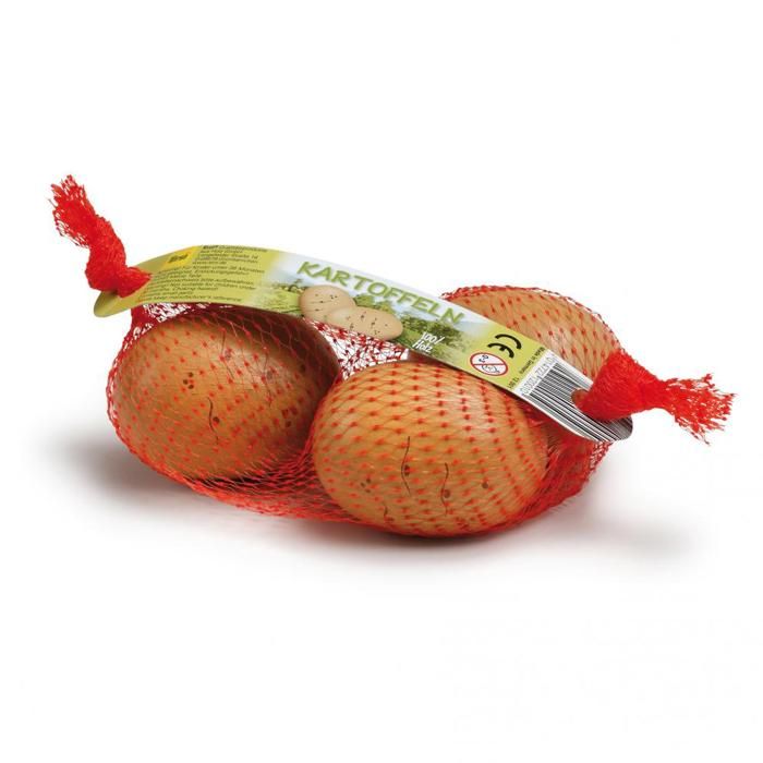Filet de Pommes de terre - ERZI - Jeu dimitation en bois - A partir de 3 ans - Couleur Rouge et beige