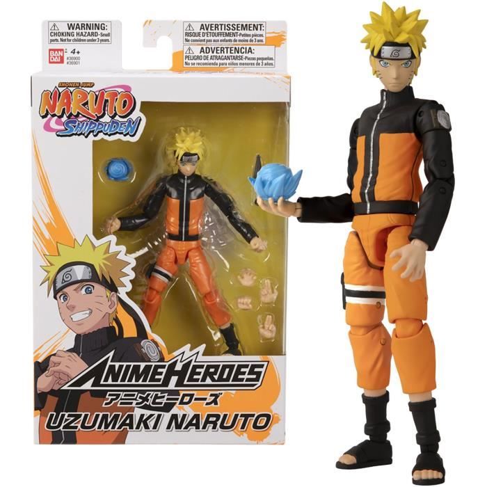 BANDAI Anime Heroes - Naruto Shippuden - Figurine Anime heroes 17 cm -  Naruto Uzumaki