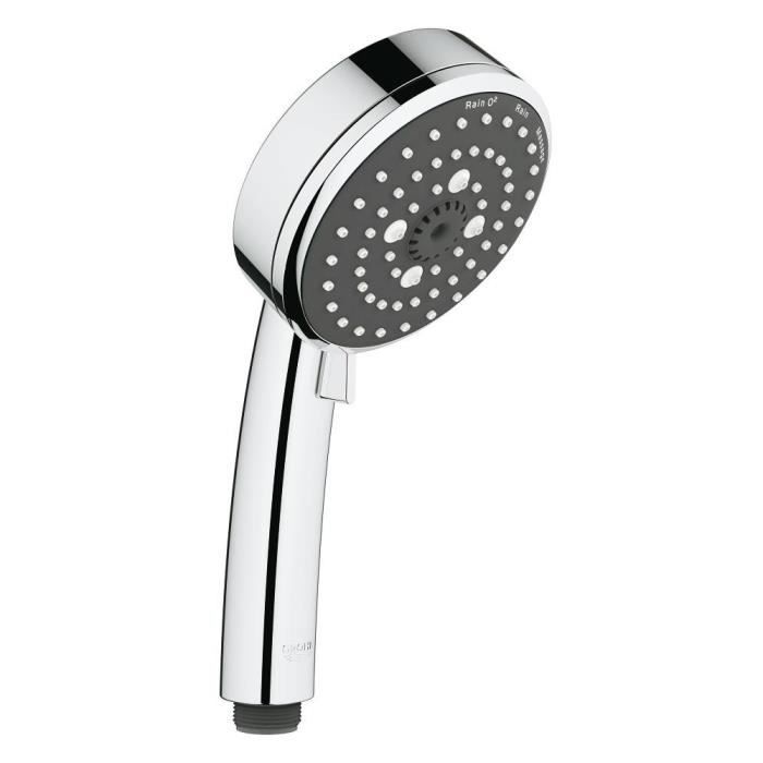 Douchette 3 jets - GROHE - Vitalio Comfort 100 - Economie d'eau - Chrome - 26093000