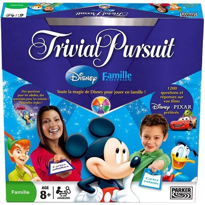 HASBRO - DISNEY CLASSIQUES - Trivial Pursuit Edition Famille - 2 à 36  joueurs - Cdiscount Jeux - Jouets
