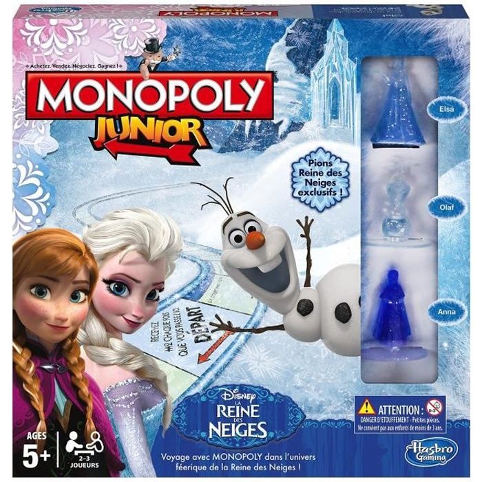 MONOPOLY La Reine des Neiges - Jeu de société enfant