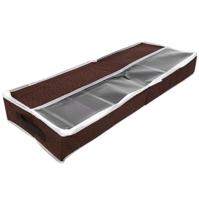 Boîte rangement chaussures, lot de 16, empilable, pour 32 paires, diy, avec portes,en pp,noir+blanc