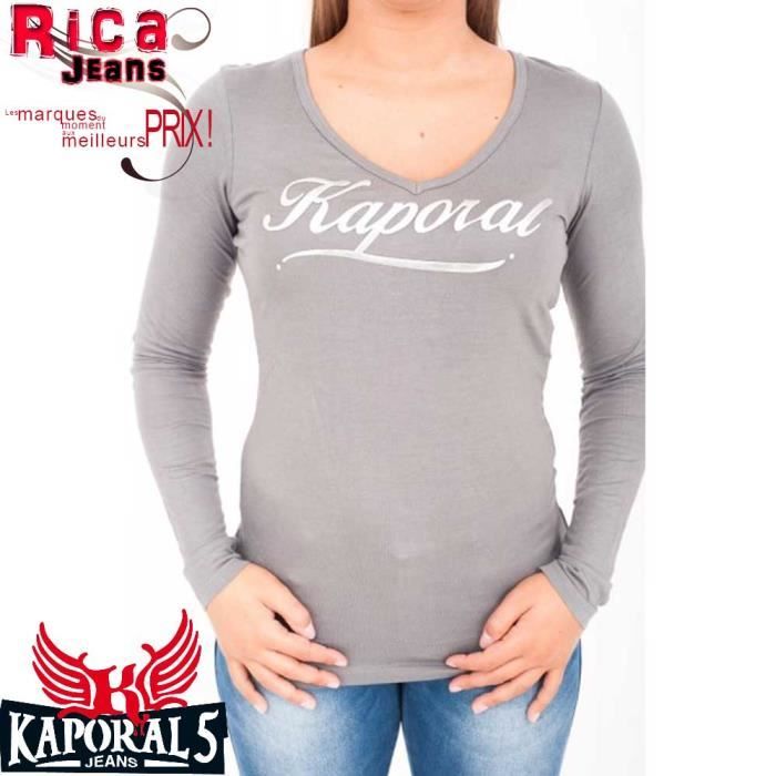tee shirt manche longue femme de marque