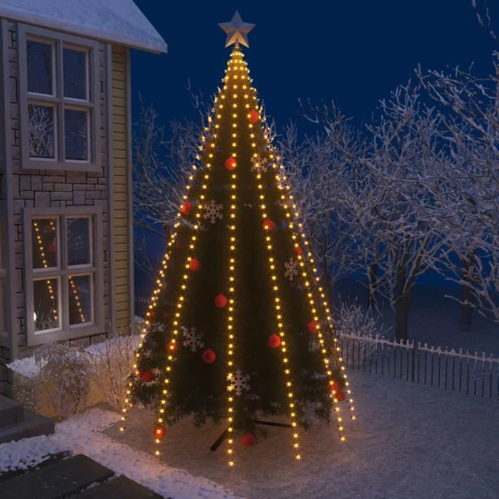 Guirlande Lumineuse En Filet LED - 6m X 4m, 700 LEDs - 8 Modes, étanche IP44 - Pour Buissons, Façades, Mariages, Noël - 9