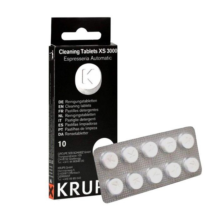 Tablettes de nettoyage pour expresso KRUPS XS300010 - Détartreur - Noir -  Compatible capsules - Cdiscount Electroménager