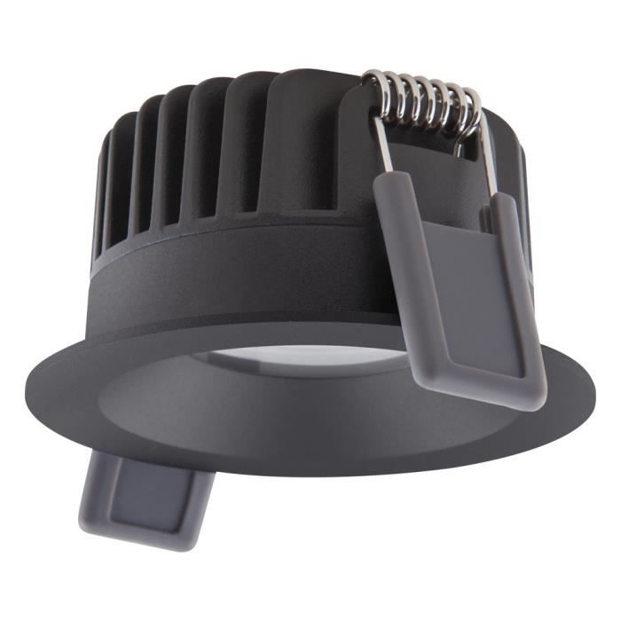Spot LED - LEDVANCE - Fix Aluminium Noir - 8W - 680lm - Dimmable - IP44 Spot LED - LEDVANCE - Fix Aluminium Noir - 8W - 680lm - Dimmable - IP44
