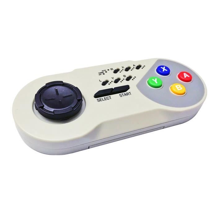 Link-e : Manette Sans Fil avec Fonction Turbo Compatible avec Console Mini/Classic Super Nintendo SNES