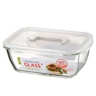 Lock&Lock Boîte Hermétique Ronde - Parfaite Pour Conservation Aliments - 15x15x19 Cm - Transparente