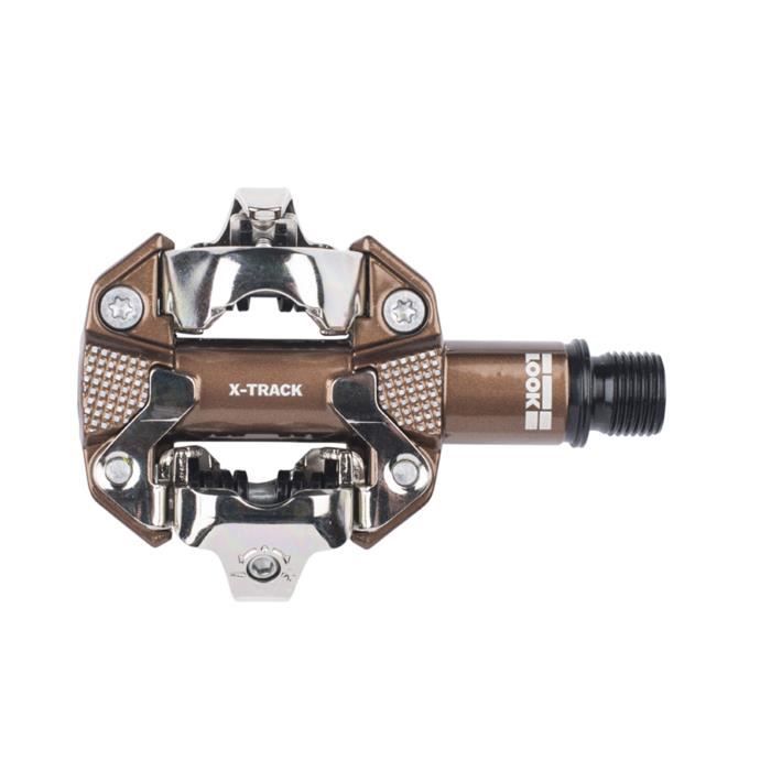 Pédales Gravel Look X-Track - Automatique - Bronze - 350mm² - Acier - Aluminio - Acero