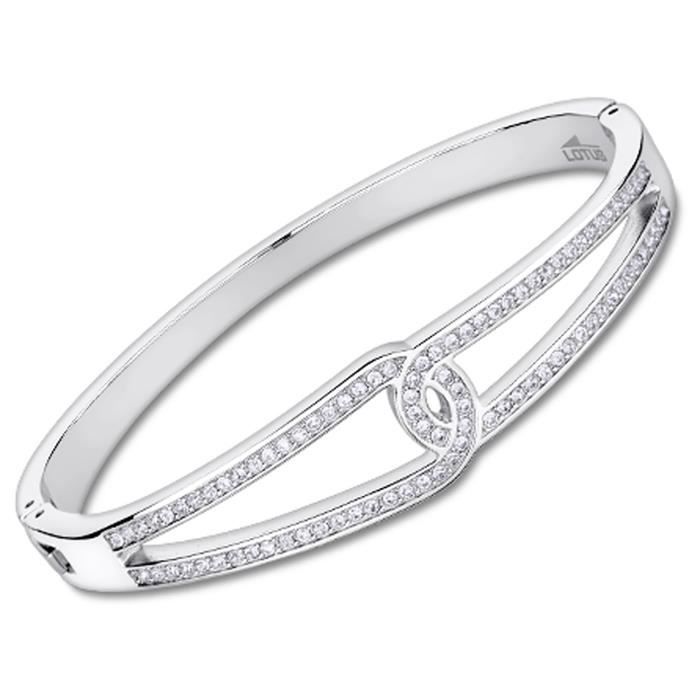 Bracelet femme Lotus Bracelet Lotus acier Couleur de la matiere Blanc Achat Vente bracelet gourmette Bracelet Lotus acier Femme Adulte Acier Blanc Cd