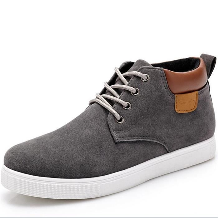 Hommes Chaussure De Marque De Luxe Sneakers Classique Confortable Homme Sneaker Grande Taille 2017 Nouvelle Mode Chaussures Gris Cdiscount Chaussures