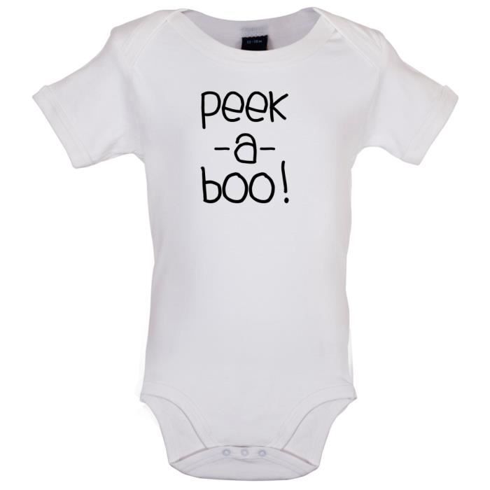 Dredown Peek A Boo Marrant Bebe Body Blanc Cdiscount Pret A Porter