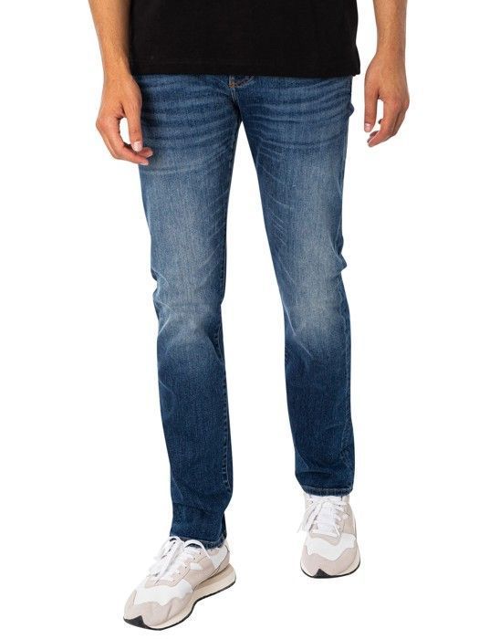 Armani Exchange - Jean slim 5 poches - Homme - Bleu