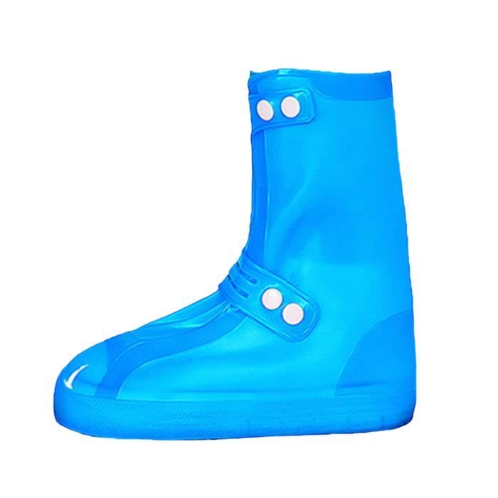 Couvre Chaussures Imperméables Réutilisables Réfléchissants Couvre- Chaussures De Pluie Réutilisable Et Pliable Avec Fermeture Éclair, Antidérapant Pour Hommes Femmes
