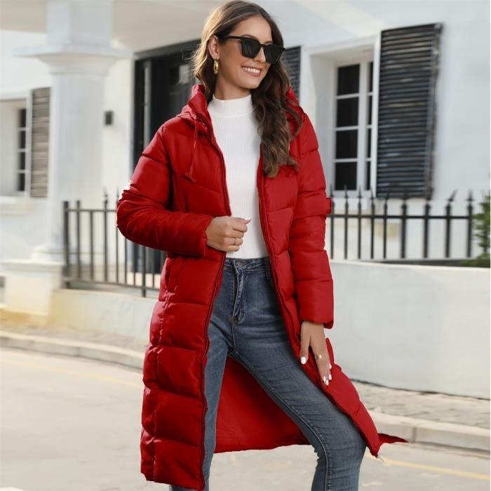 Manteau rouge capuche deals
