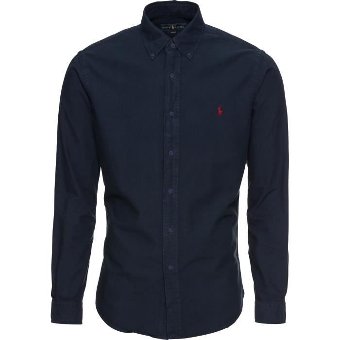 Chemise noire ralph lauren clearance
