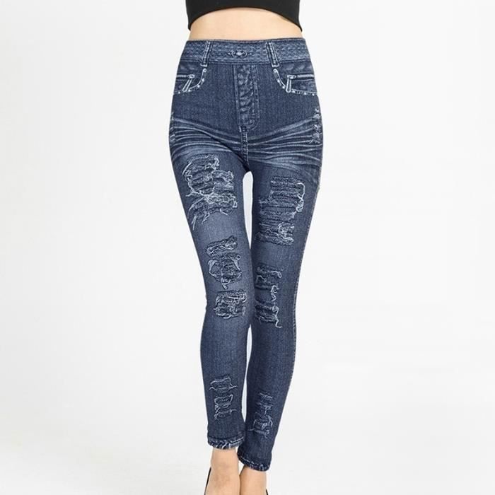 Legging imitation jean femme deals