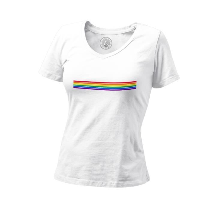 Tee shirt femme arc en 2025 ciel